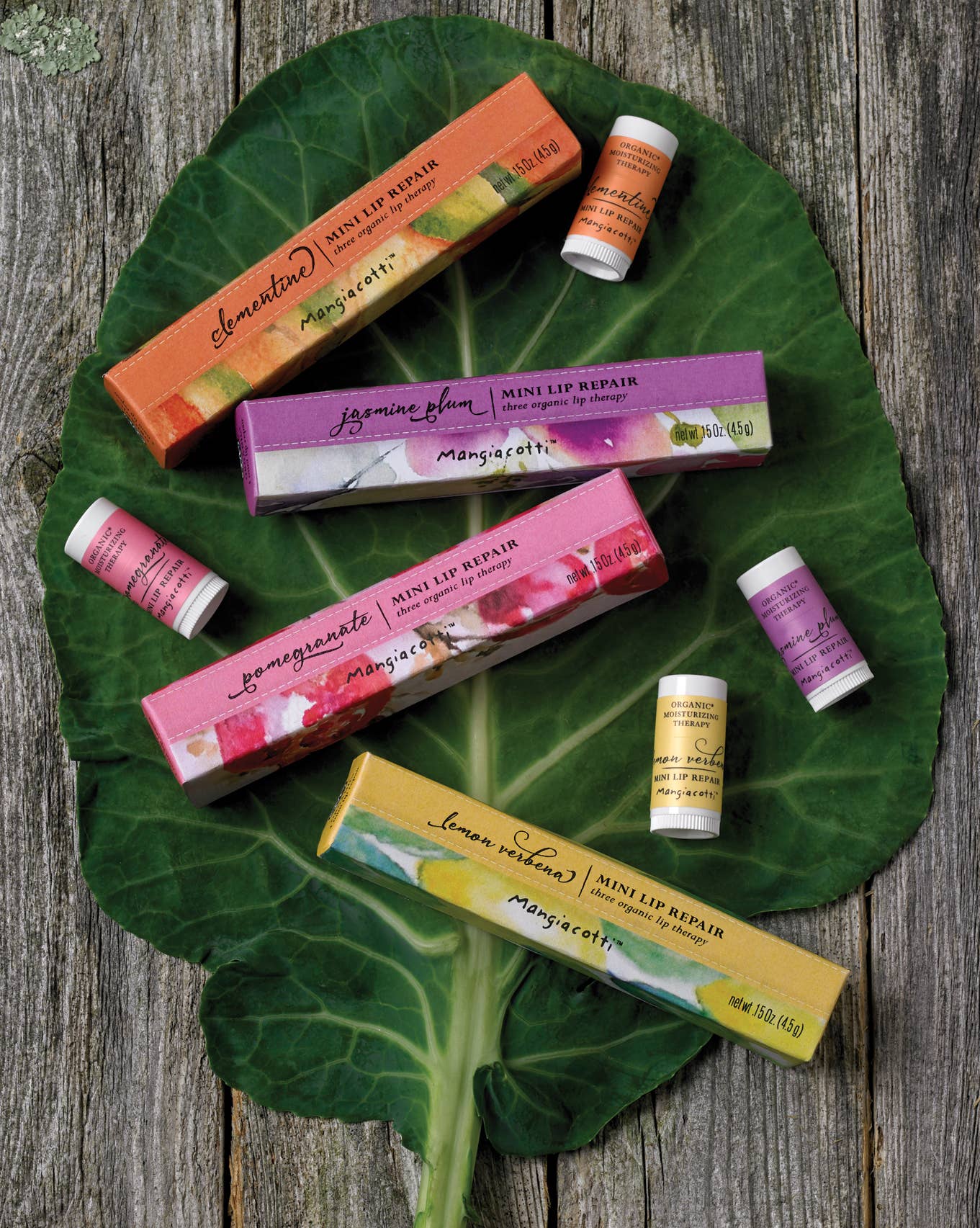 Lemon Verbena Mini Lip Repair by Mangiacotti, .15 oz each