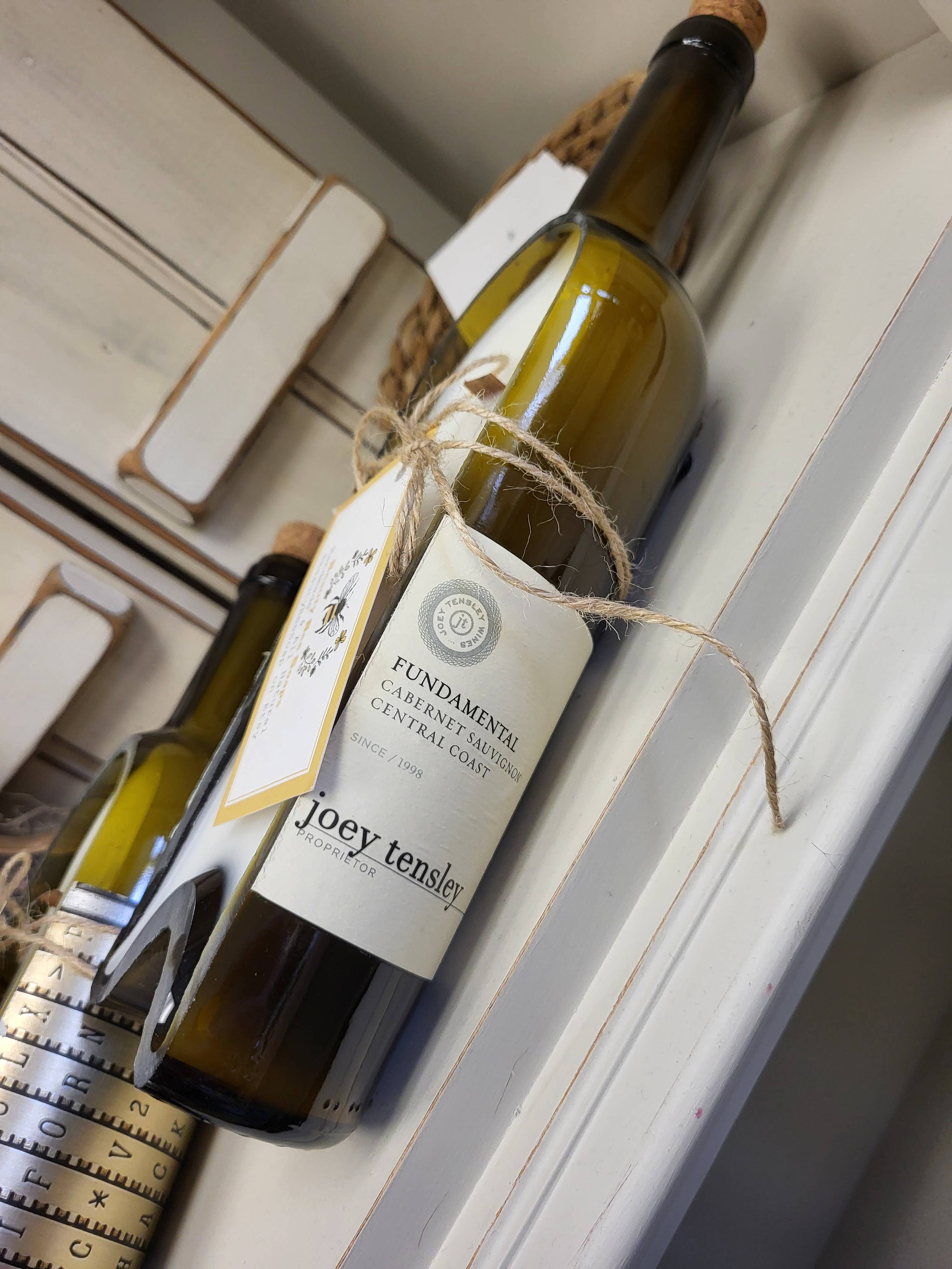 Cut Wine Bottle Candle