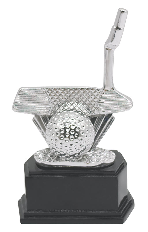 Personalized Silver Golf Putter Trophy – 5¾″
