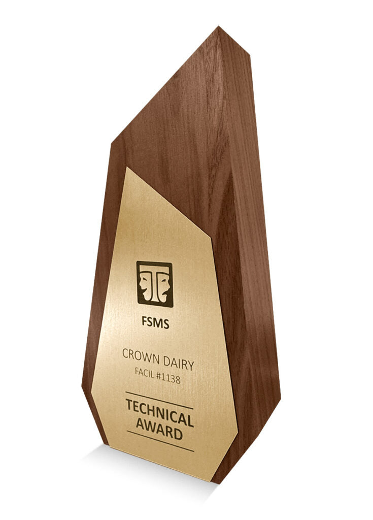 Solid Wood Angular Summit Award