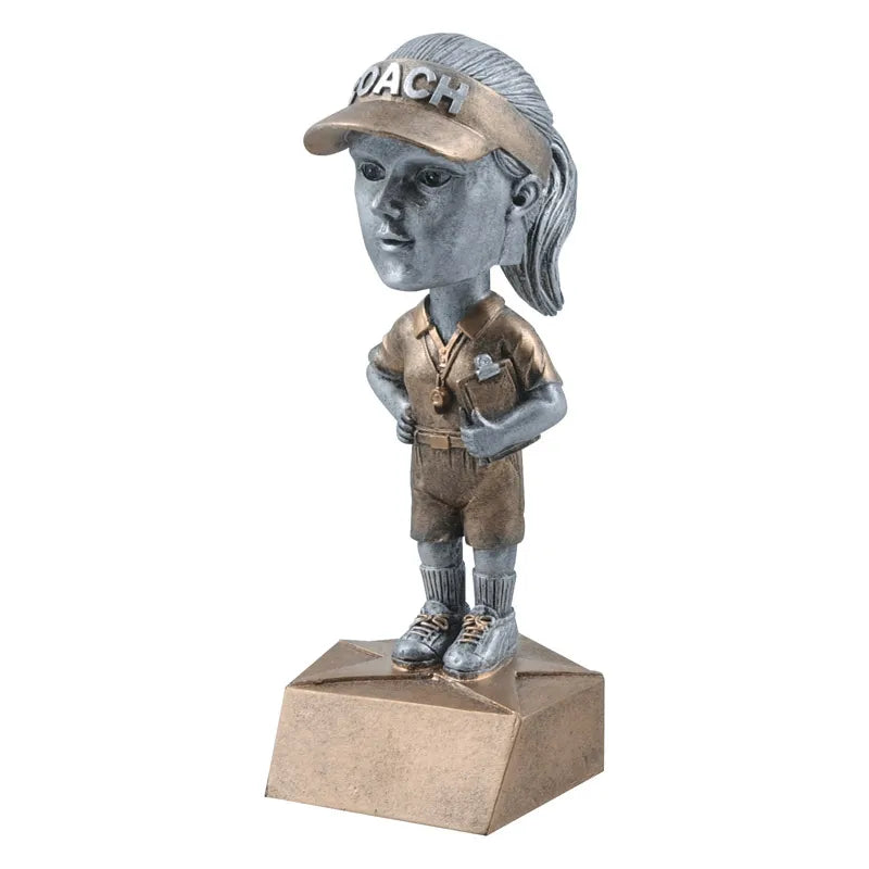 Personalized Sports Bobblehead Trophy - 6" Resin Award