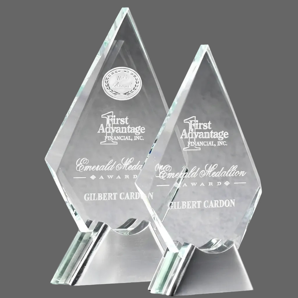 Crystal Diamond On Chrome Stand-Awards &amp; Engraving