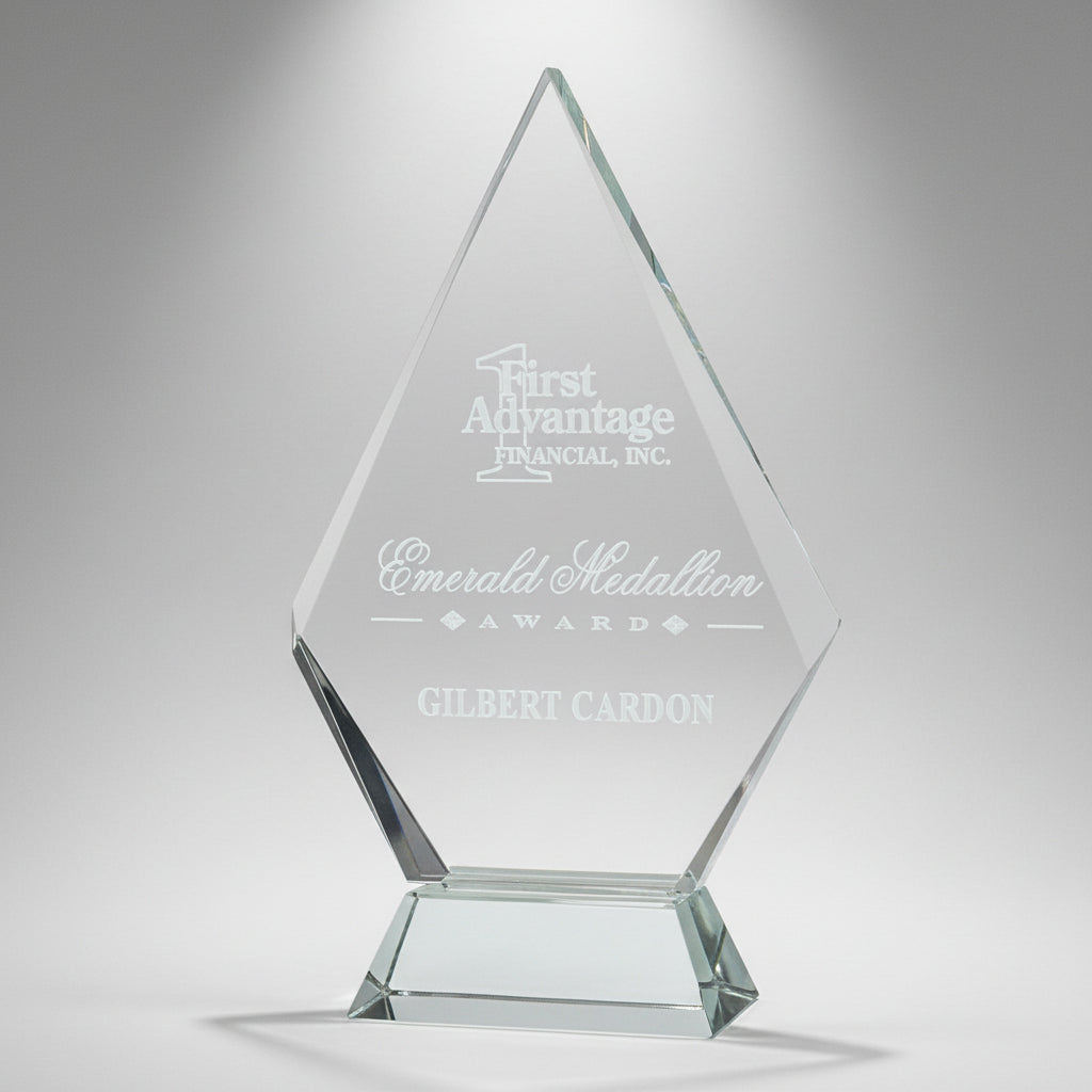 Crystal Diamond On Chrome Stand-Awards &amp; Engraving