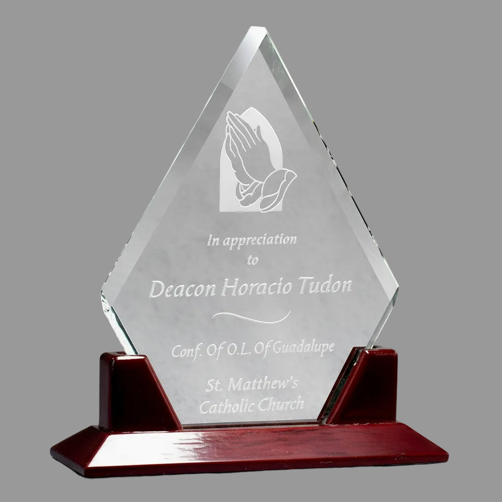 Simplex Clear Crystal Diamond-Awards &amp; Engraving