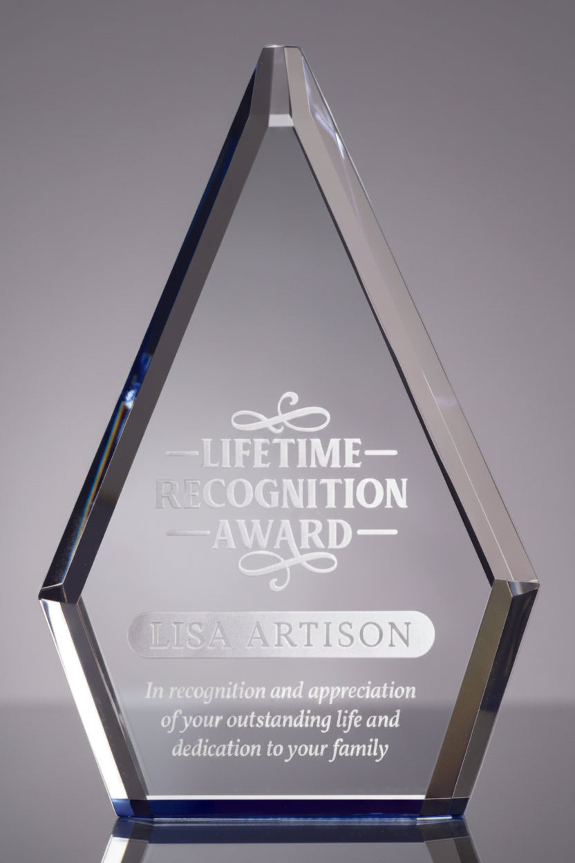 Blue Accented Diamond Award