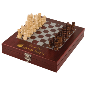 Rosewood Finish Chess Set