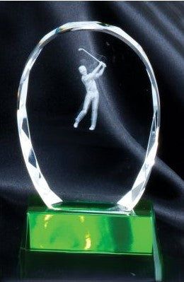 Crystal Oval Layered Golfer