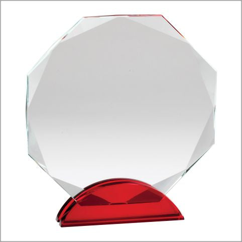 Octagon Red Double Arc Crystal