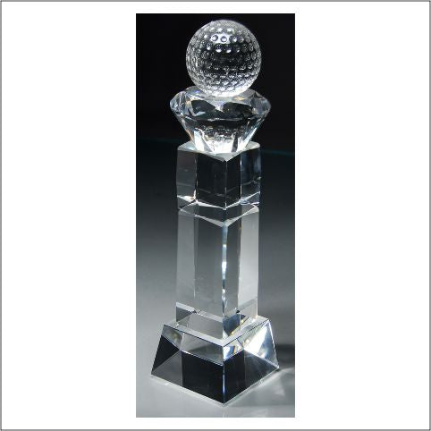 Crystal Golf Ball with Slant Base