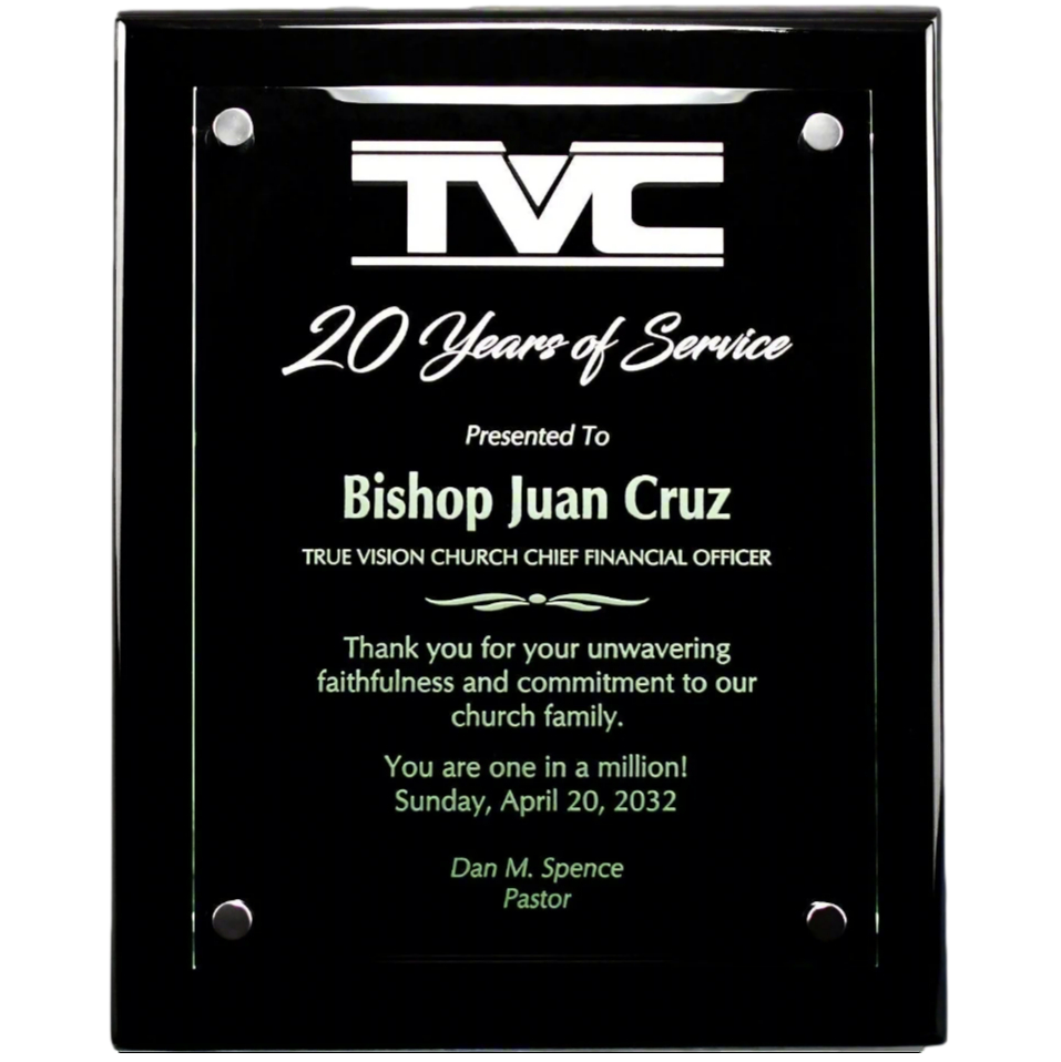 Cantebury Plaque With Stand-Out-Awards &amp; Engraving