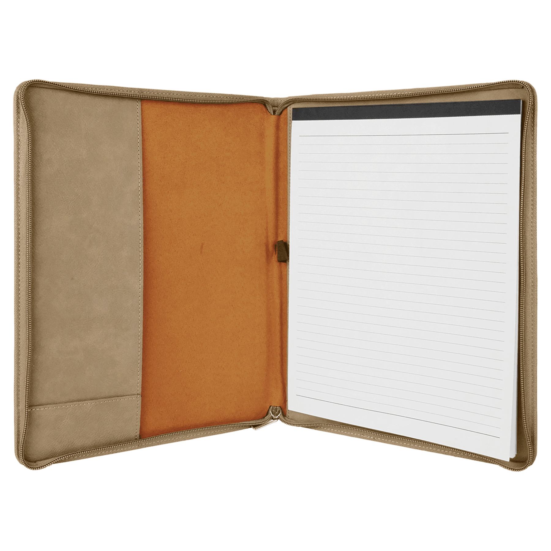 Laserable Leatherette® Portfolios with Zipper
