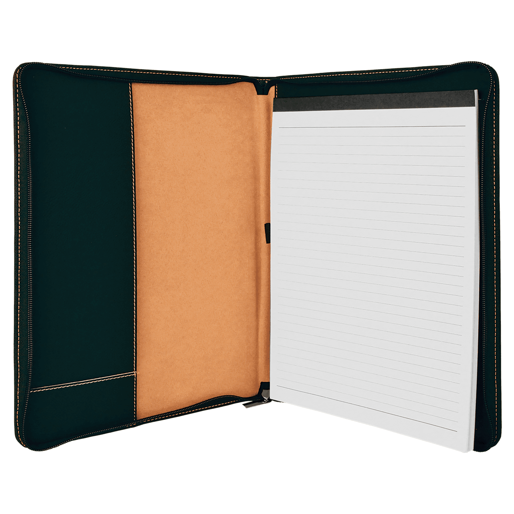 Laserable Leatherette® Portfolios with Zipper