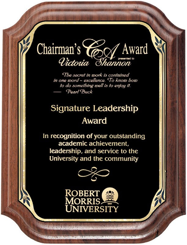 The Ovation Collection - Genuine Walnut Plaque