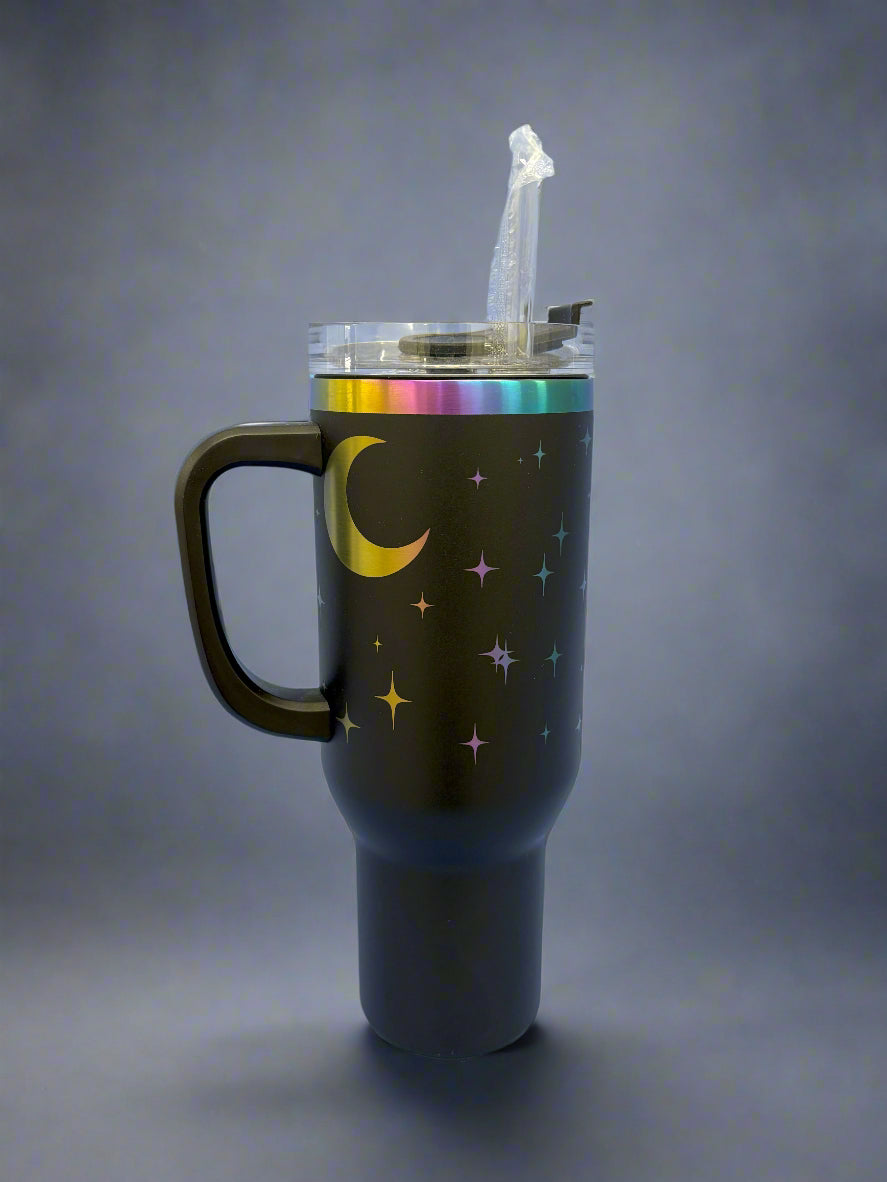 Black Prism Mug Moon & Stars