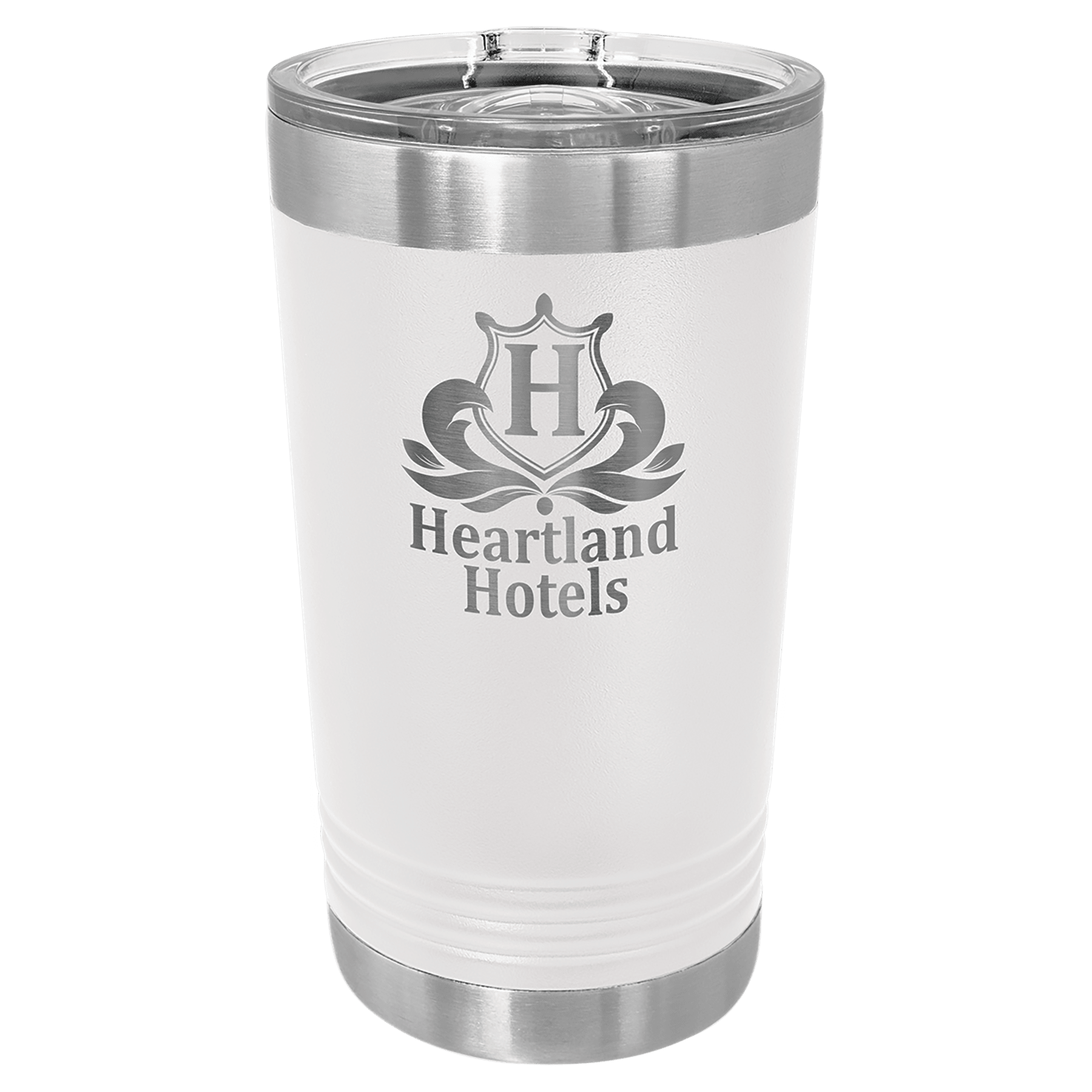 16 oz. Stainless Steel Pint with Slider Lid