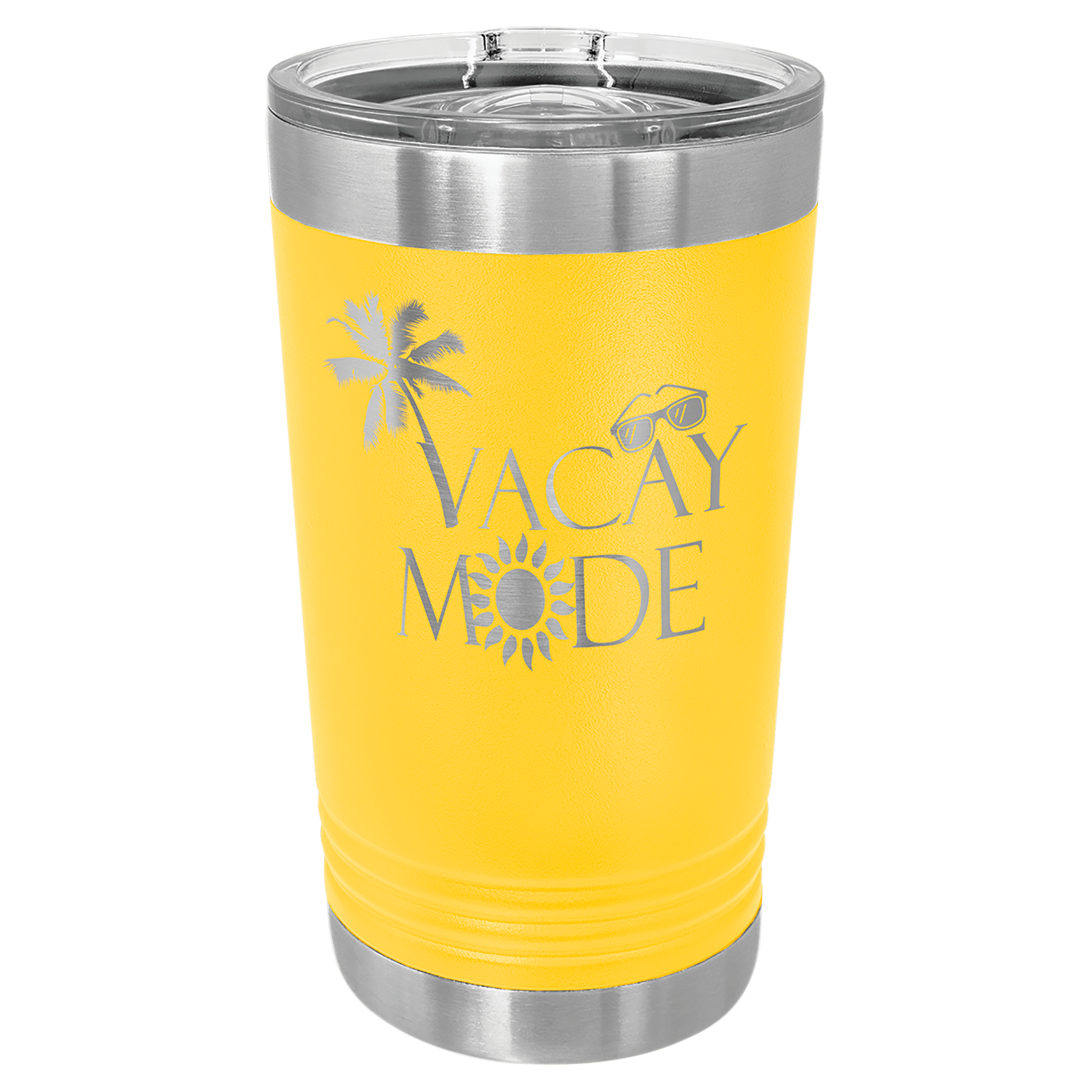 16 oz. Stainless Steel Pint with Slider Lid