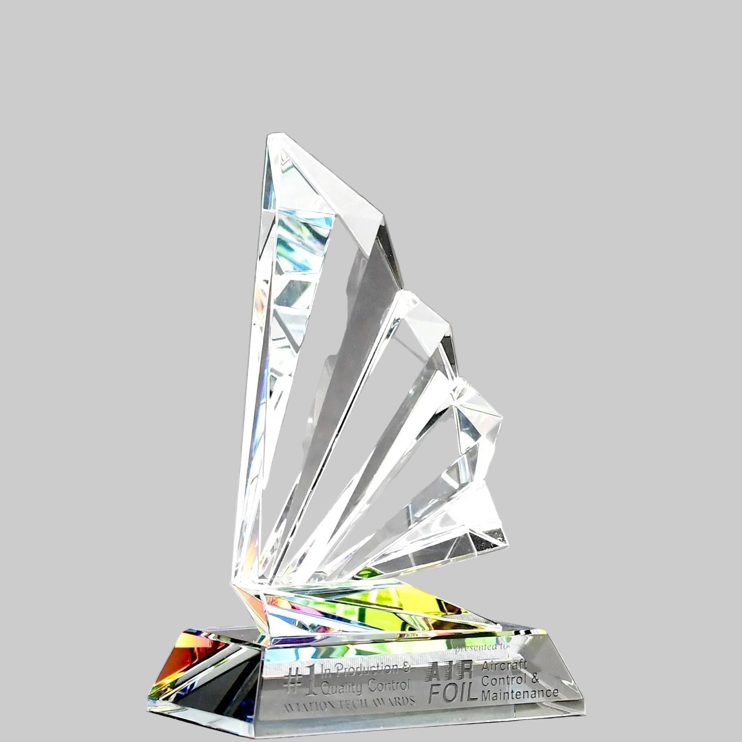Fanfare Spectra Color Crystal-Awards &amp; Engraving
