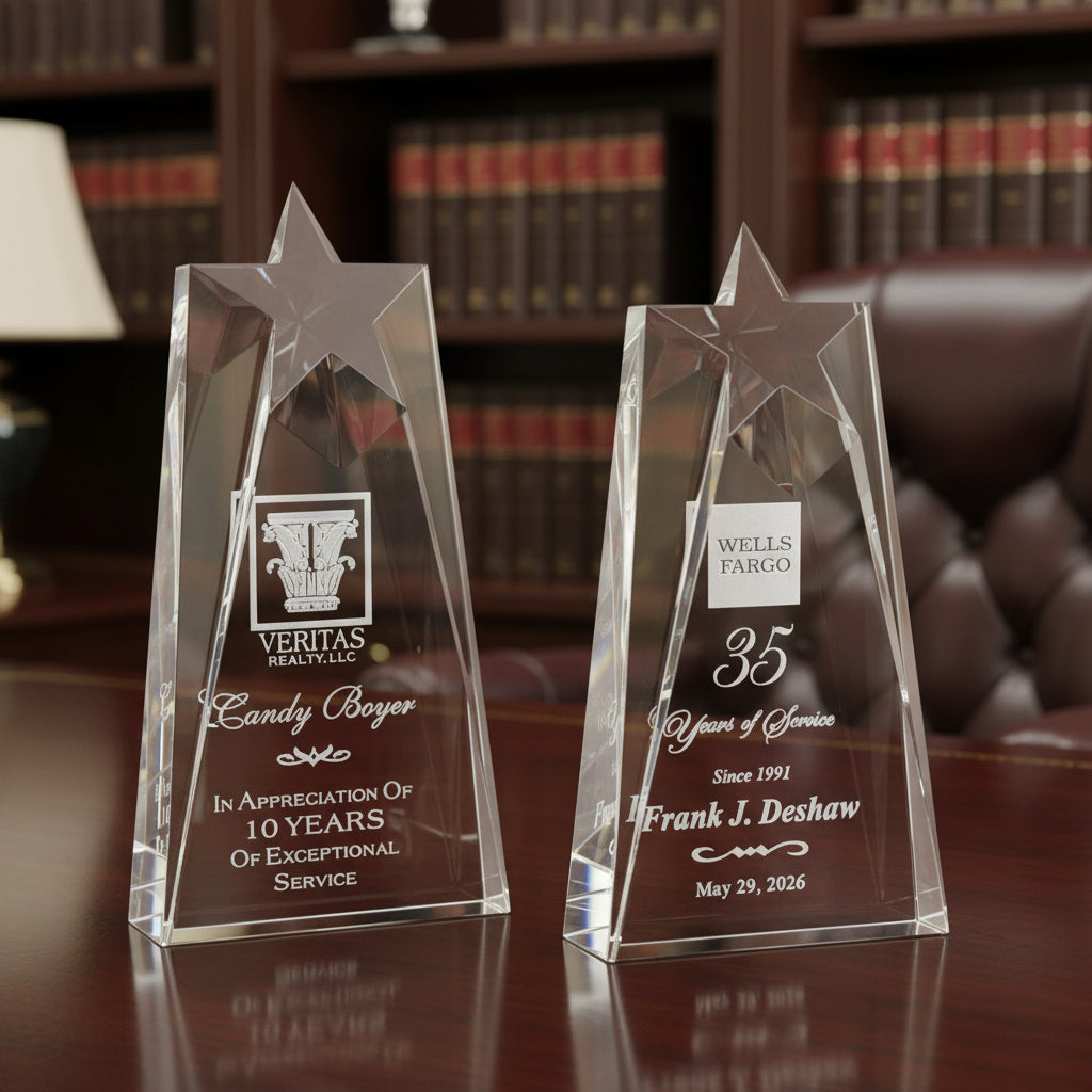 Mega Star Optic Crystal-Awards &amp; Engraving