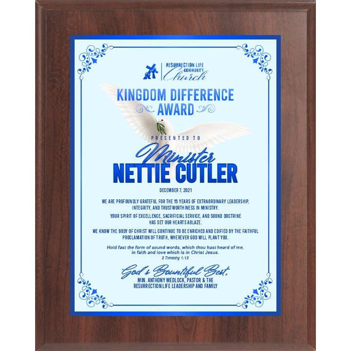 Color Reference Plaque Custom Full Color Plaque