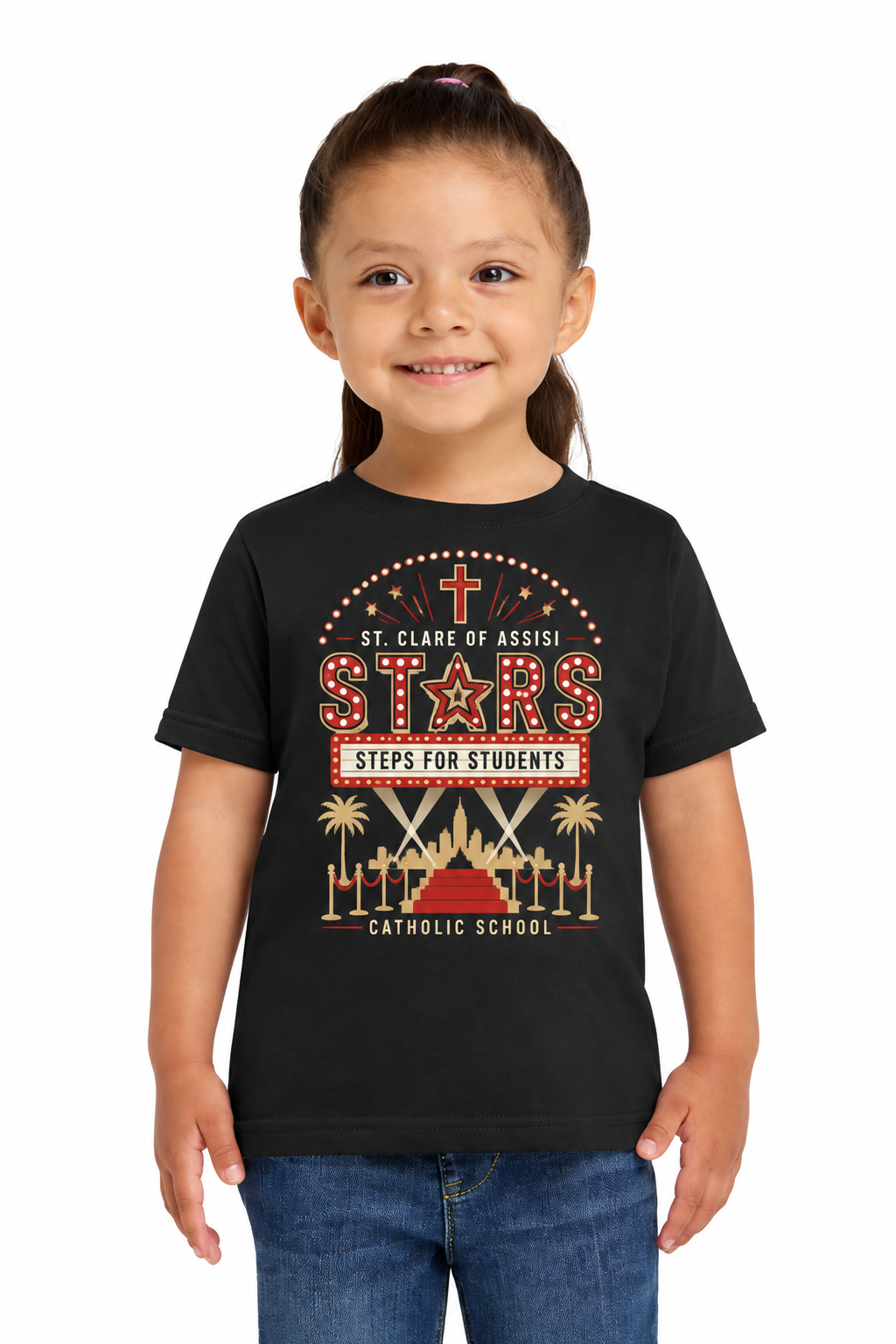 St. Clare Stars Steps for Students 2027 T-Shirt - PREORDER
