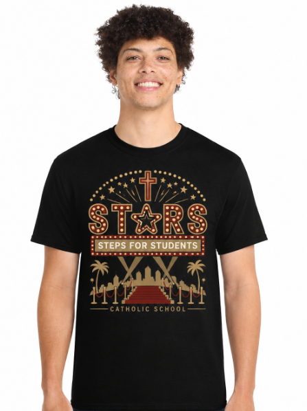 St. Clare Stars Steps for Students 2027 Adult T-Shirt - PREORDER