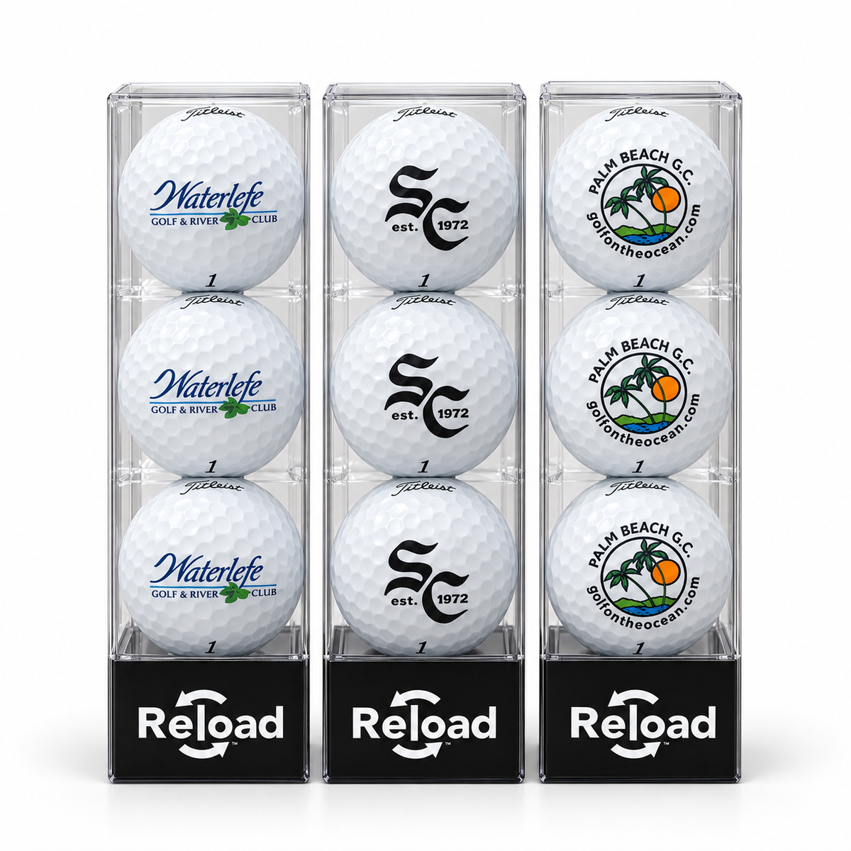 Refinished Titleist Pro V1 Golf Balls – One-Spot Custom Print Included