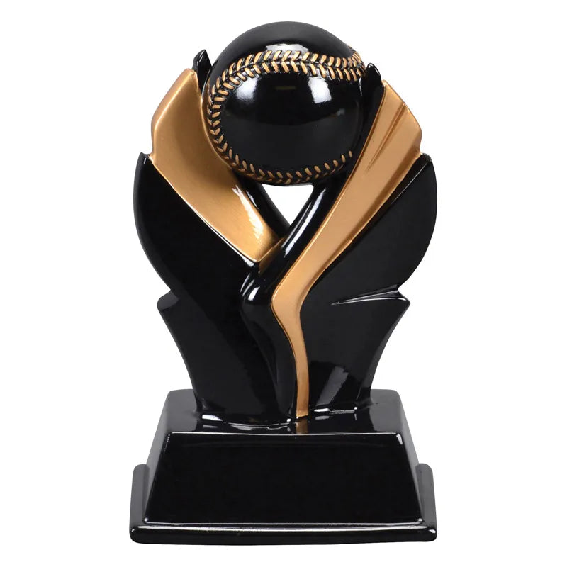 Valkyrie Personalized Trophy – Black & Gold Sports Award