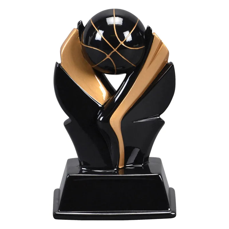 Valkyrie Personalized Trophy – Black & Gold Sports Award