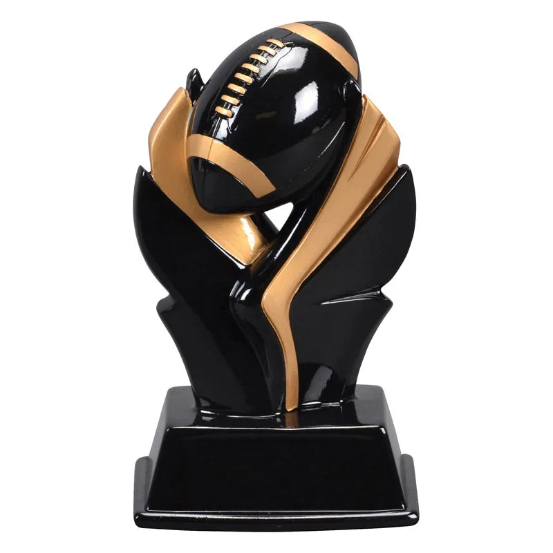 Valkyrie Personalized Trophy – Black & Gold Sports Award