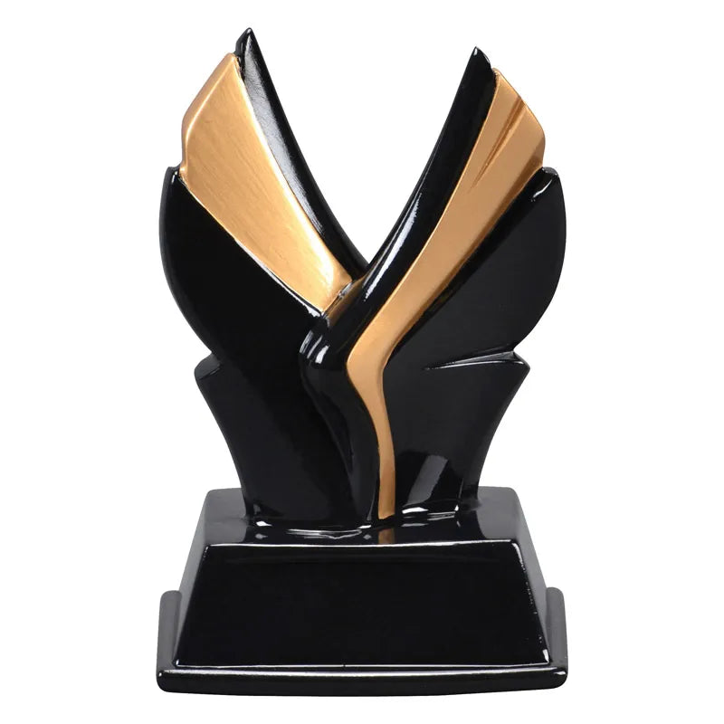 Valkyrie Personalized Trophy – Black & Gold Sports Award