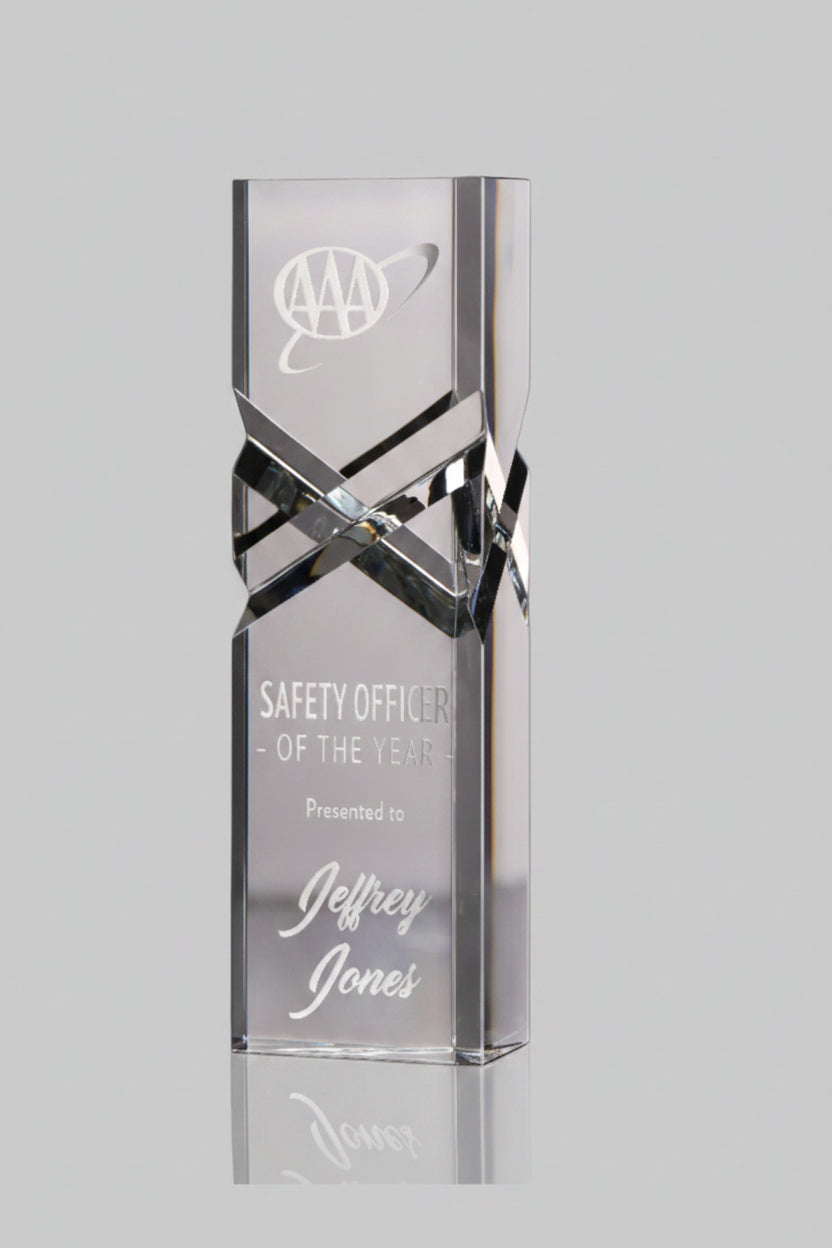 Clear Crystal Trident II Award