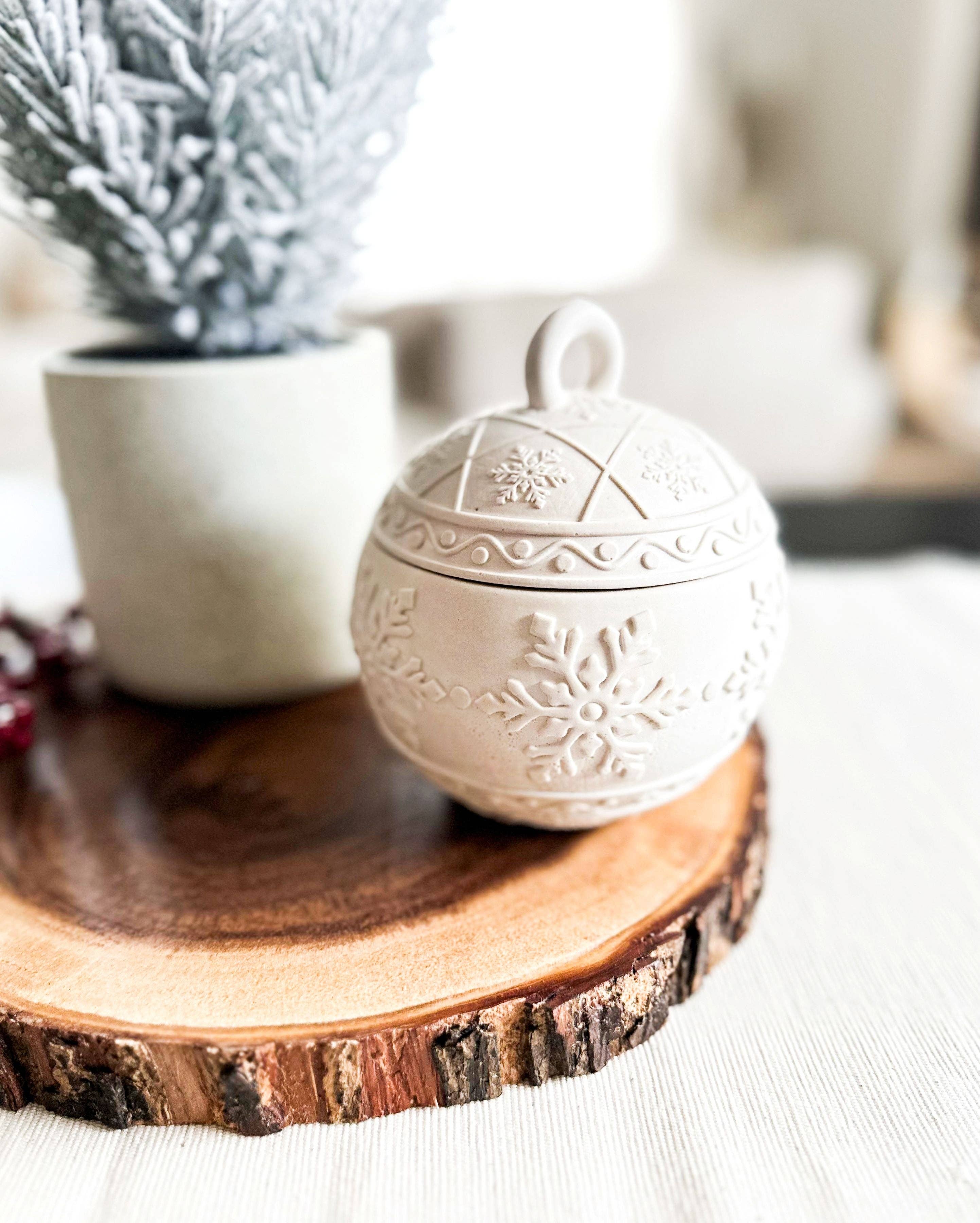 Holiday Ornament Christmas Candle