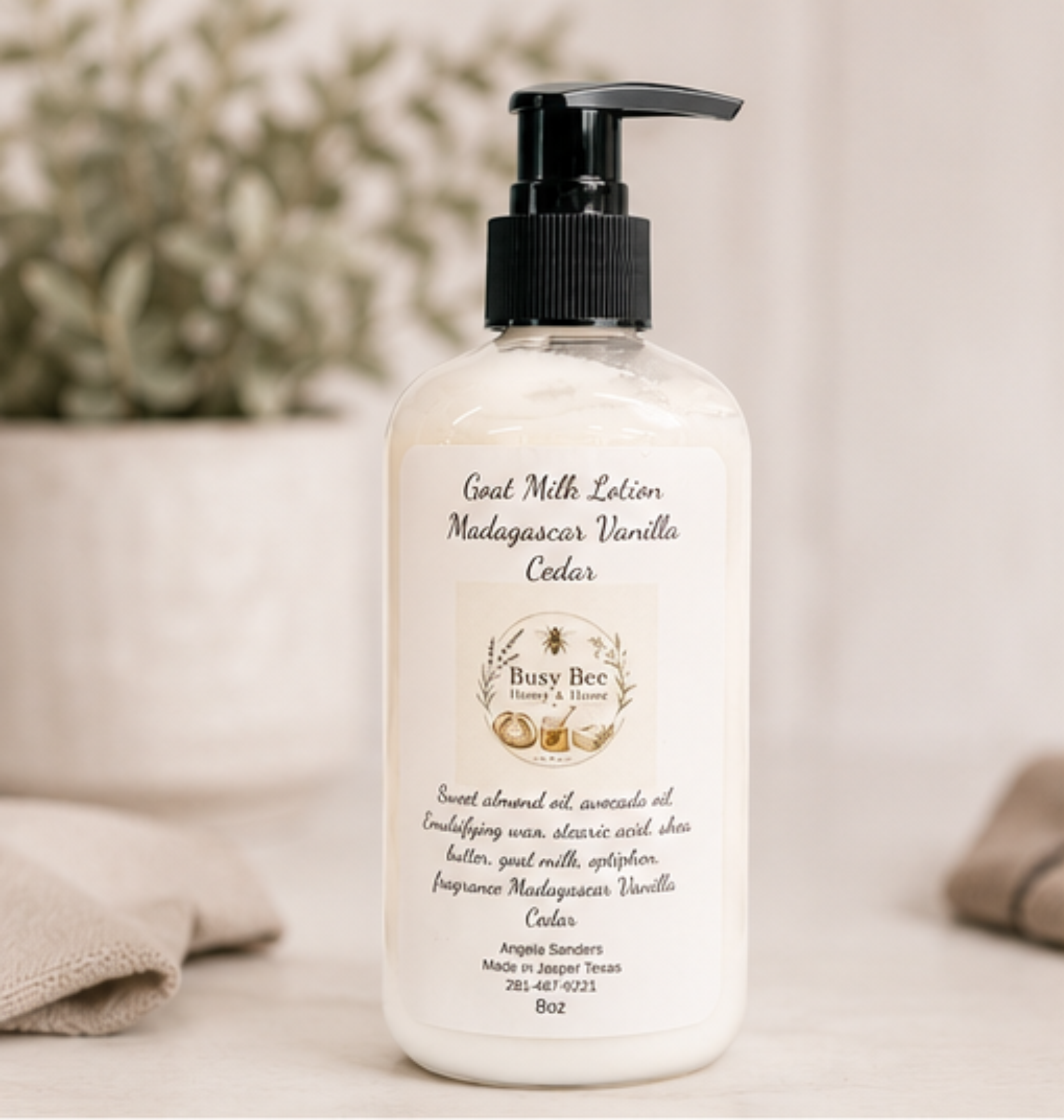 Busy Bee Goat Milk Lotion | 8 oz