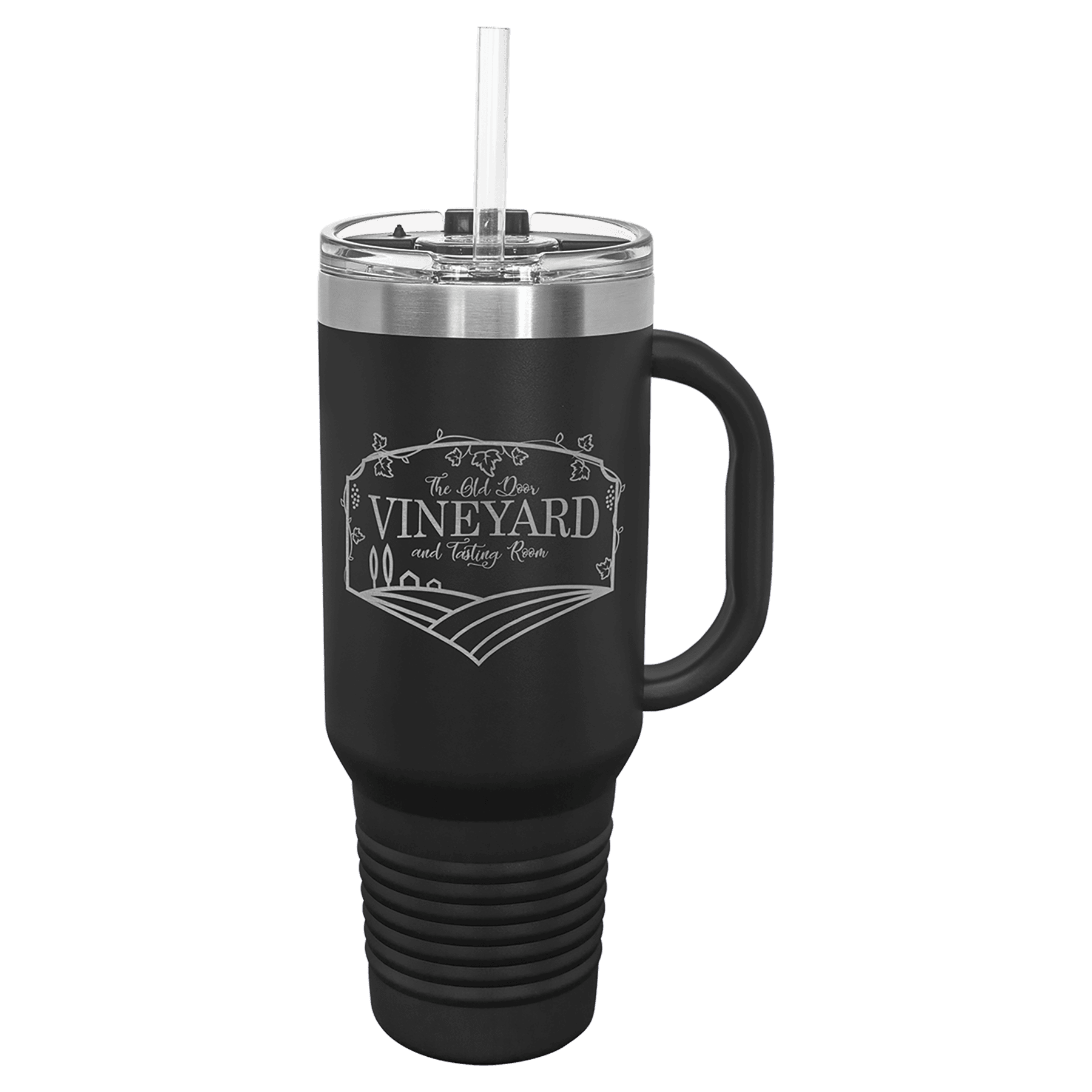 Polar Camel 40 oz. Travel Mug with Handle, Straw Included