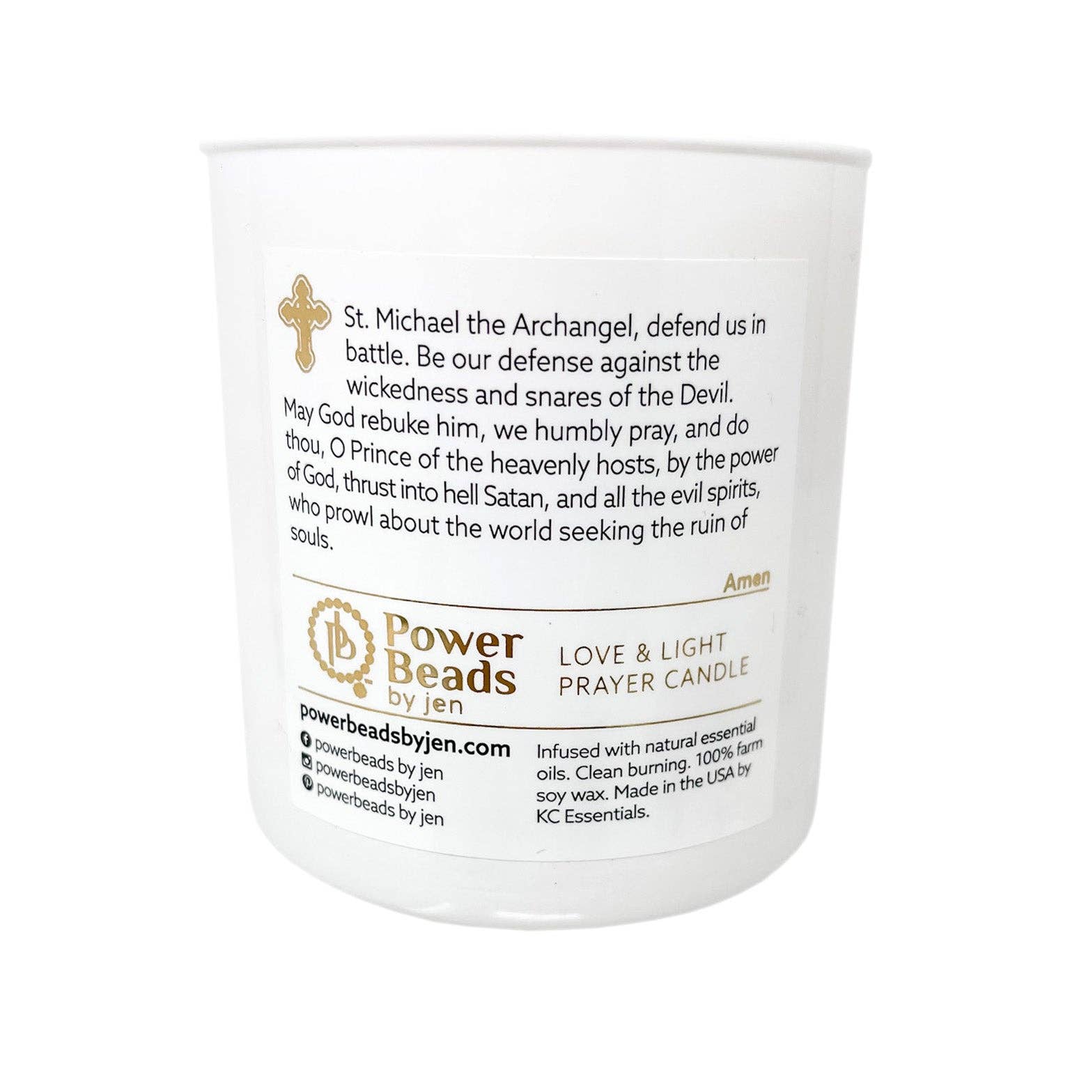 Love & Light Prayer Candle- St. Michael
