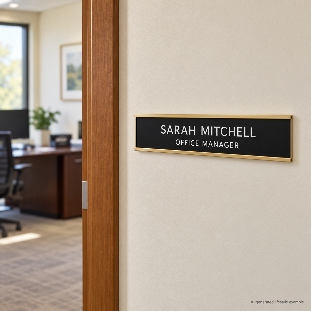 Custom Engraved Wall Plates with Standard Holder