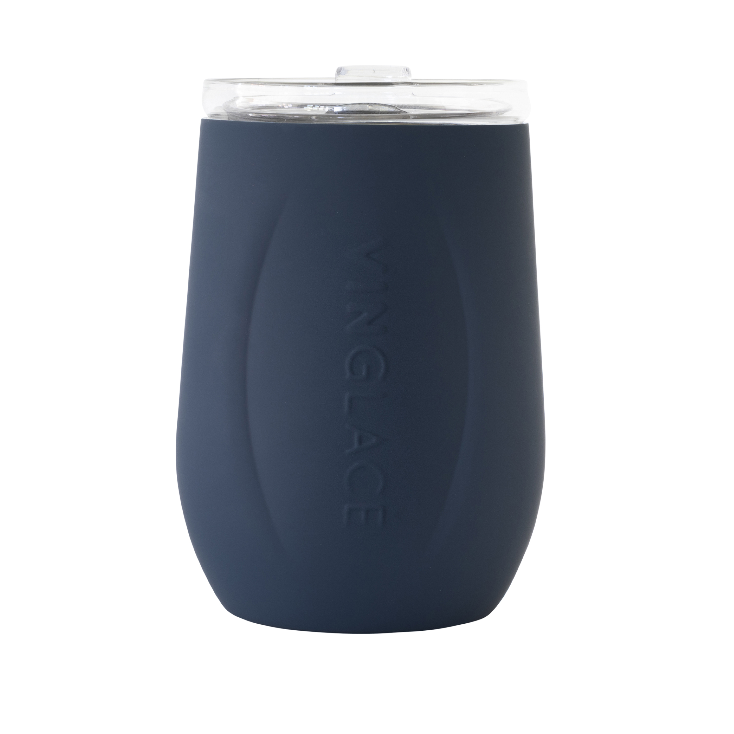Vinglacé Glass-Lined Wine Glass – Navy | 10 oz Stainless Steel Wine Tumbler