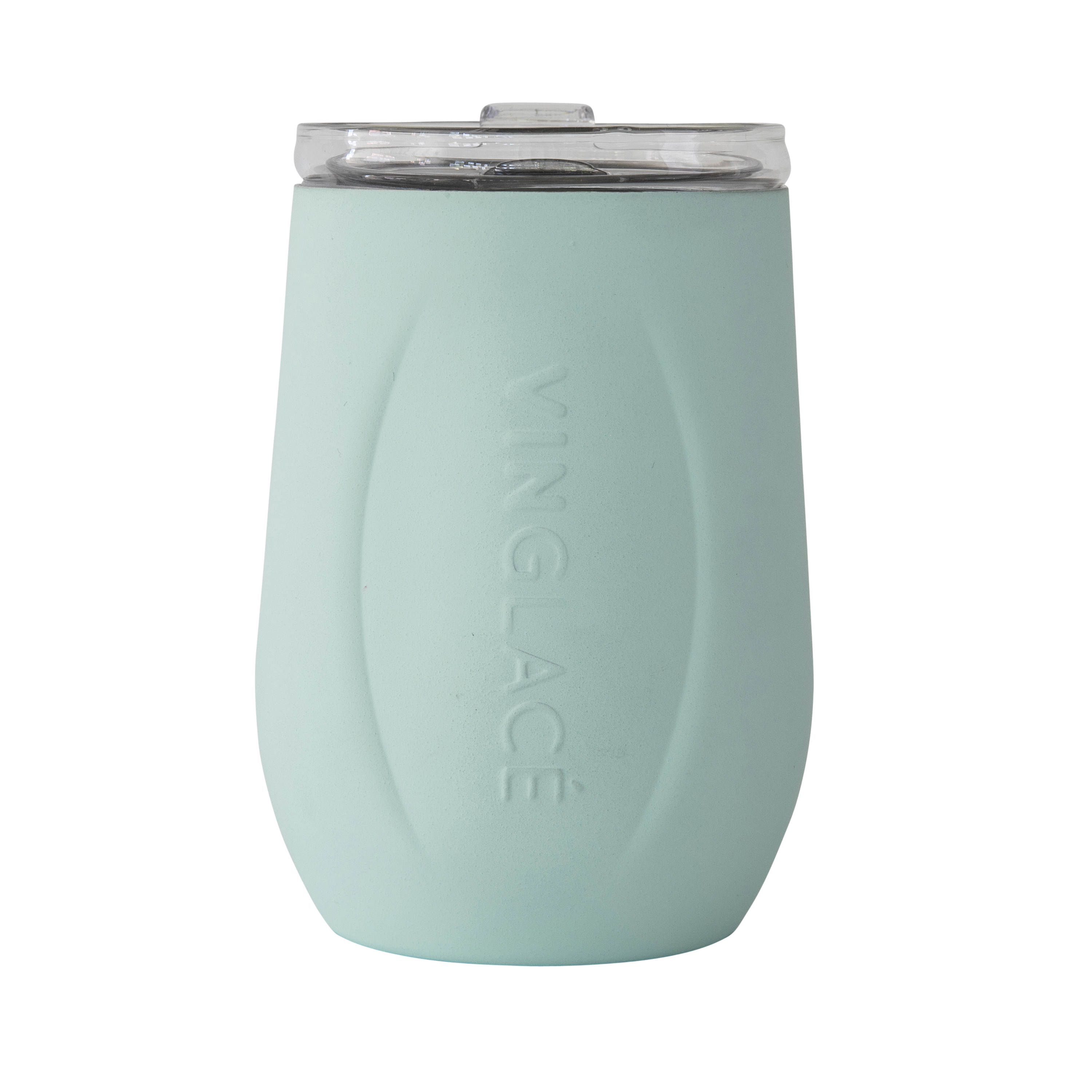 Vinglacé Glass-Lined Wine Glass – Sea Glass | 10 oz Stainless Steel Wine Tumbler