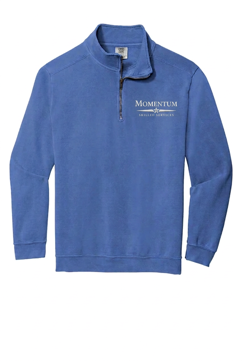 Flo Blue with higher logo placement