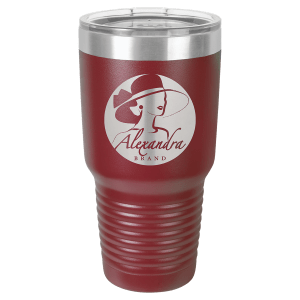 Polar Camel 30 oz. Vacuum Insulated Ringneck Tumbler with Clear Lid