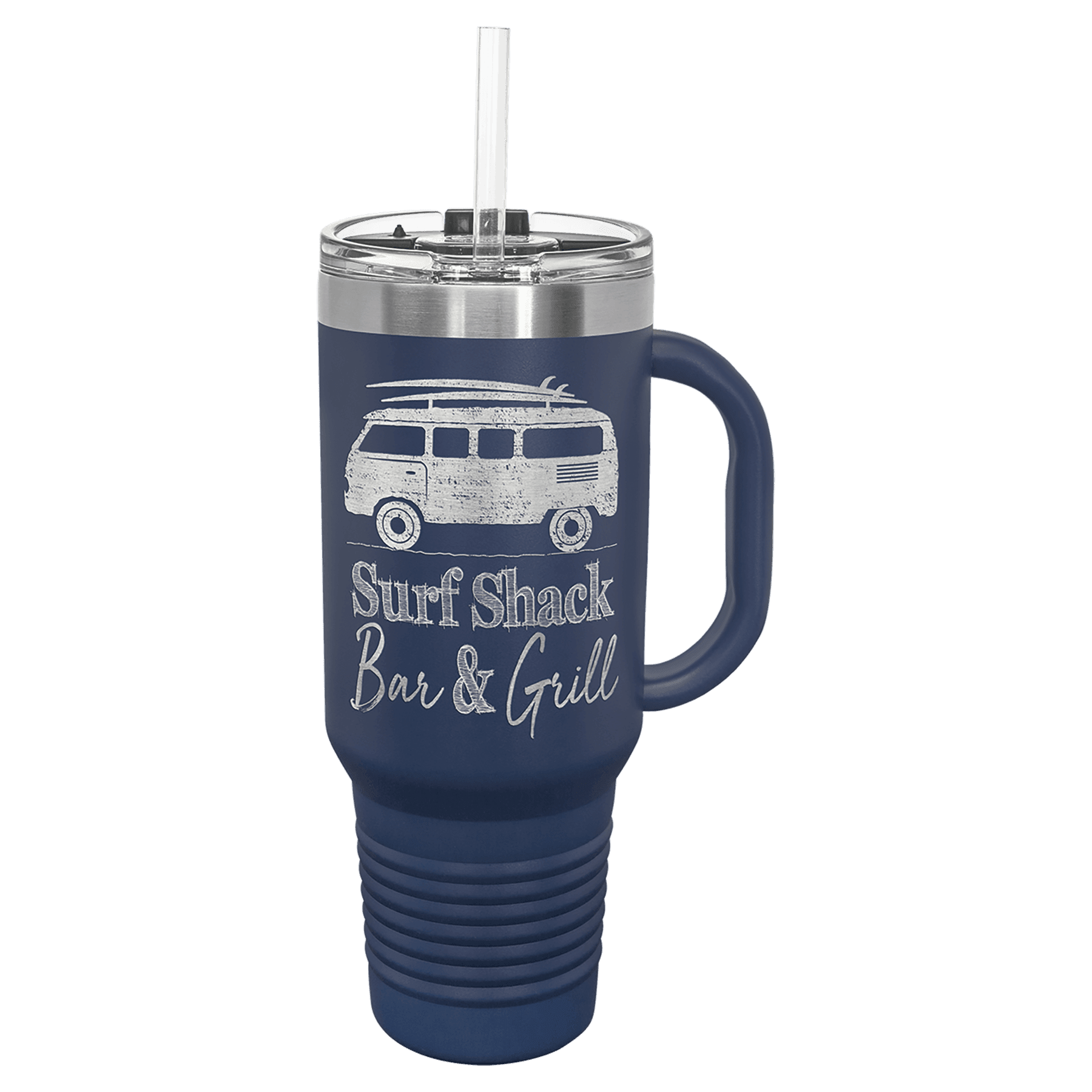 Polar Camel 40 oz. Travel Mug with Handle, Straw Included