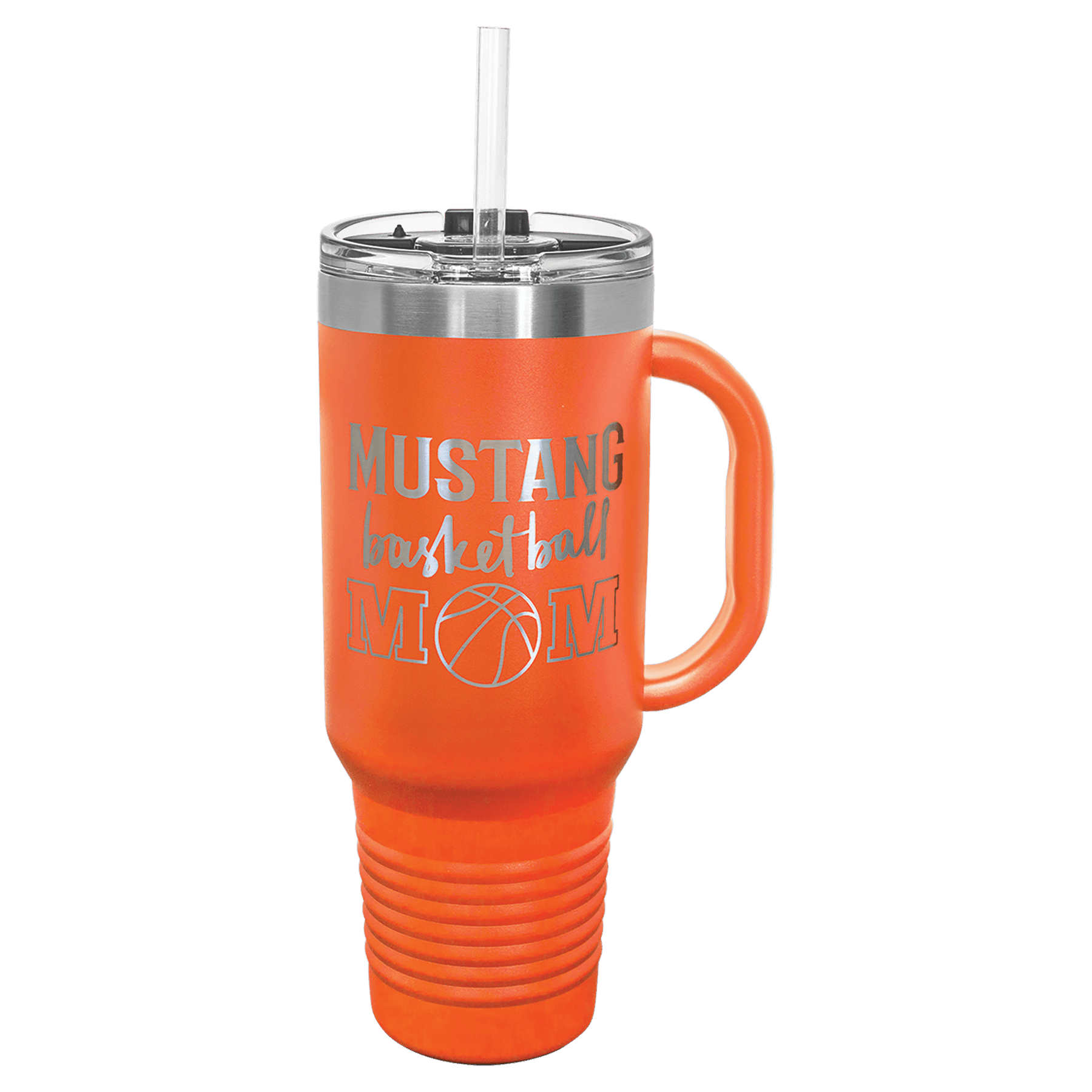 Polar Camel 40 oz. Travel Mug with Handle, Straw Included