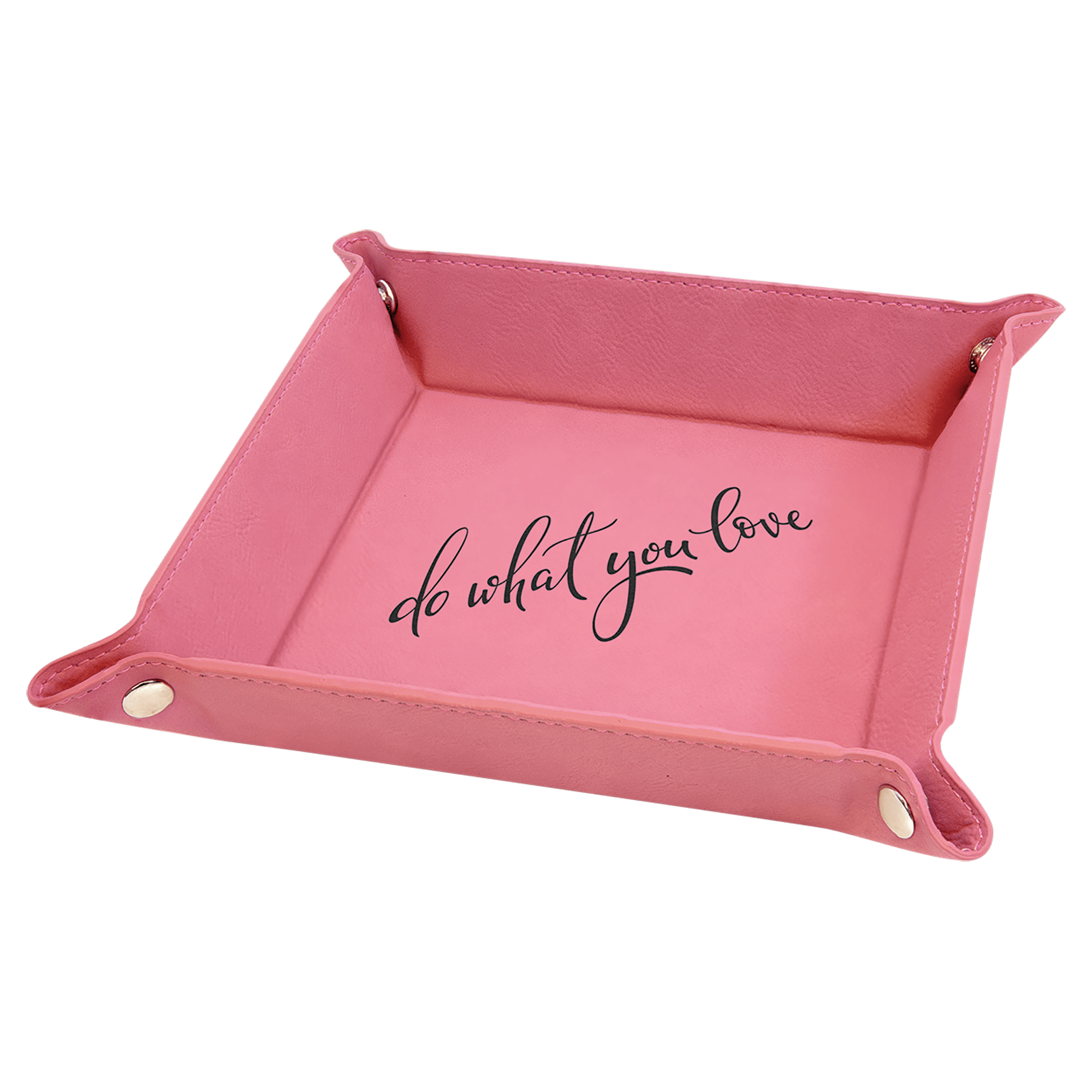 Laserable Leatherette Travel Tray