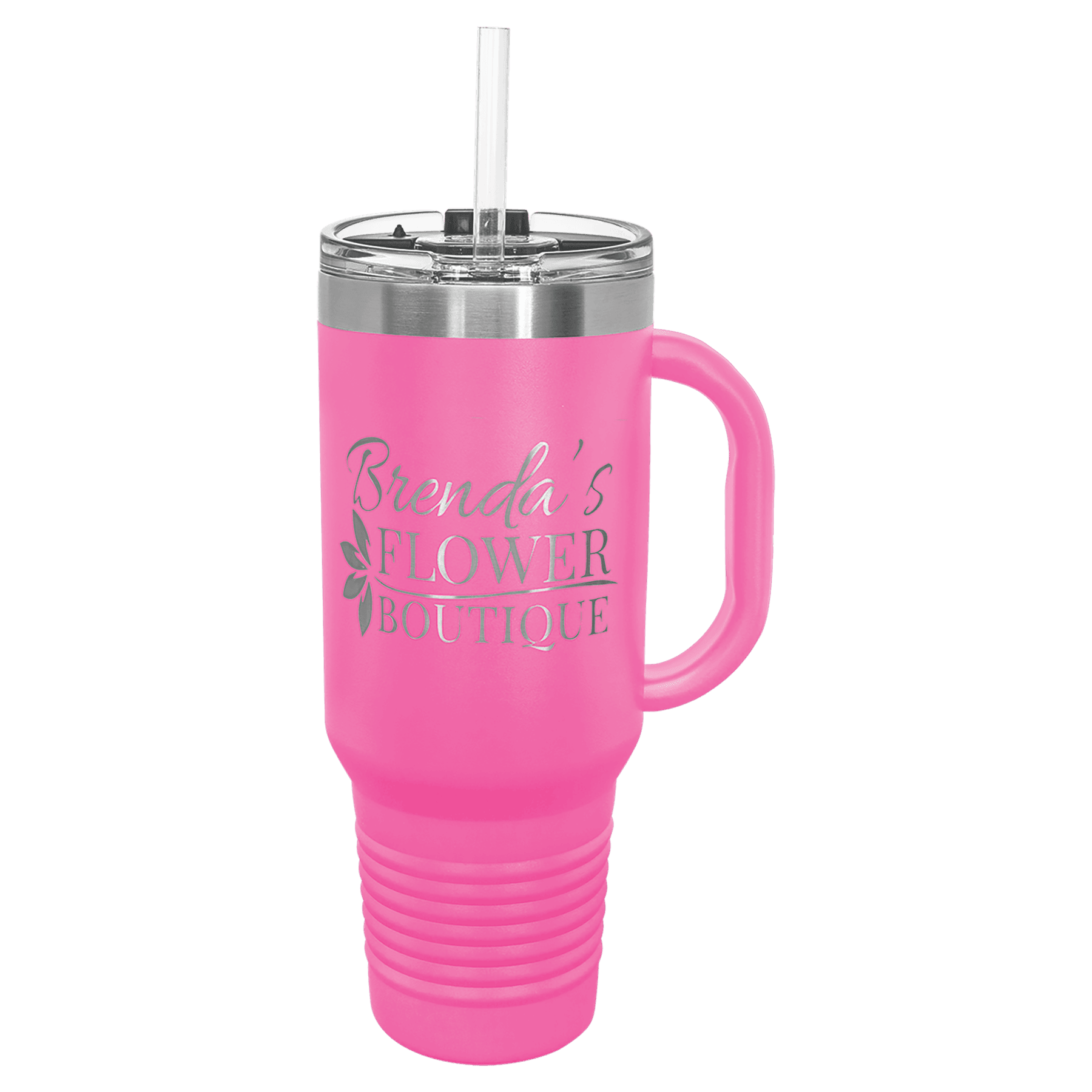 Polar Camel 40 oz. Travel Mug with Handle, Straw Included