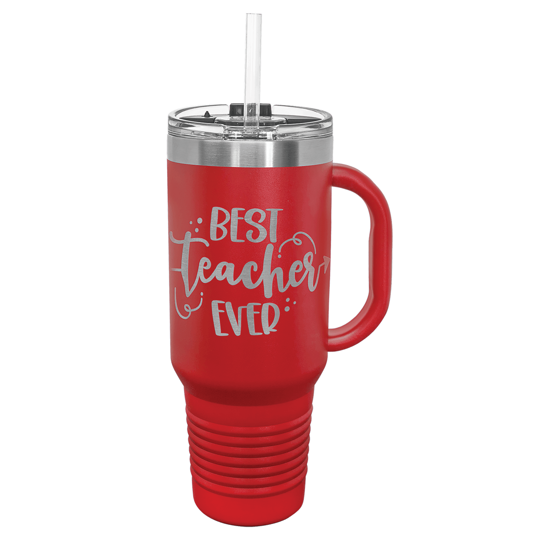 Polar Camel 40 oz. Travel Mug with Handle, Straw Included