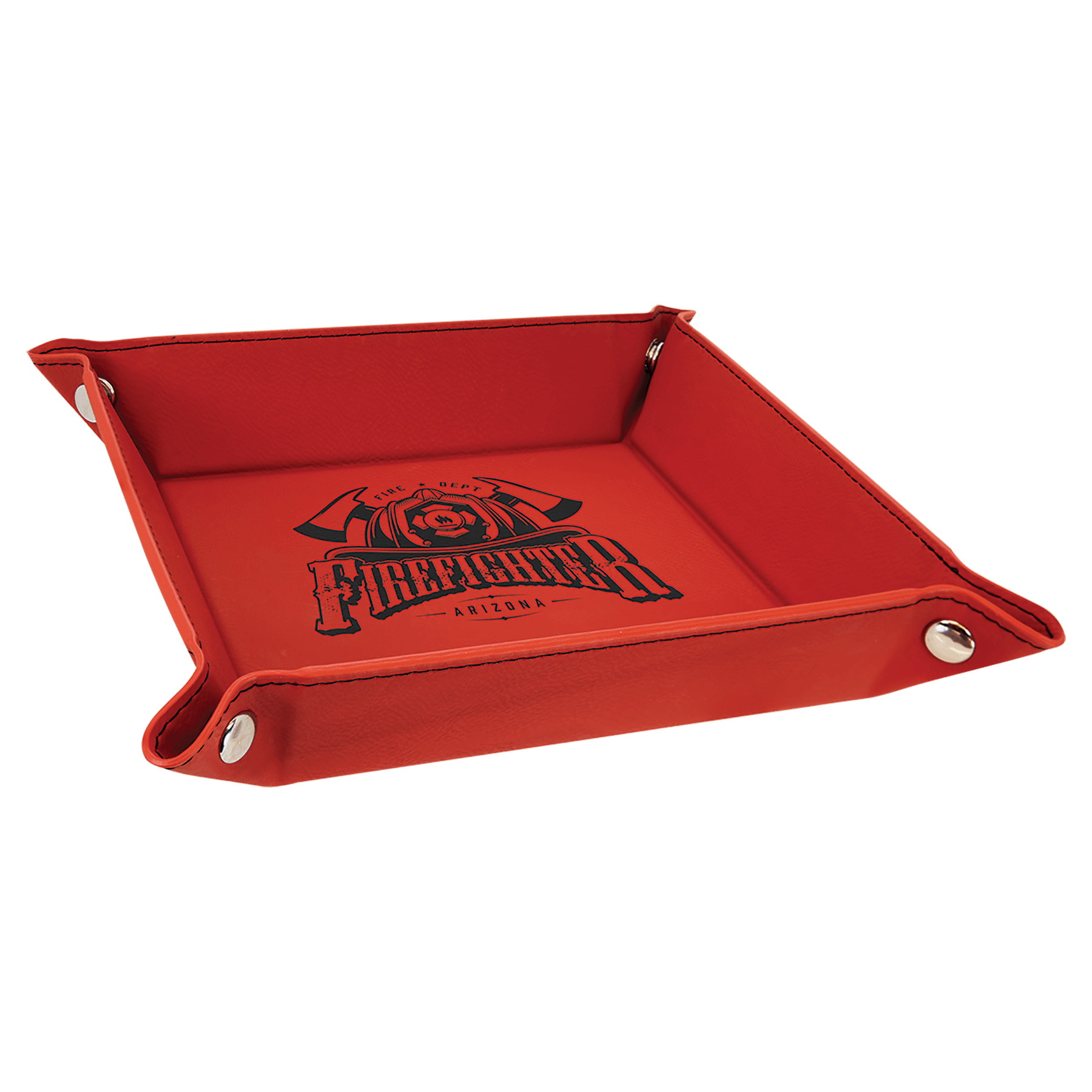 Laserable Leatherette Travel Tray