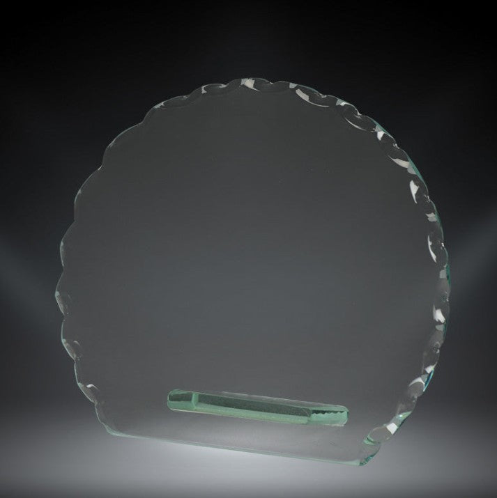 Corporate Scallop Circle Glass Award