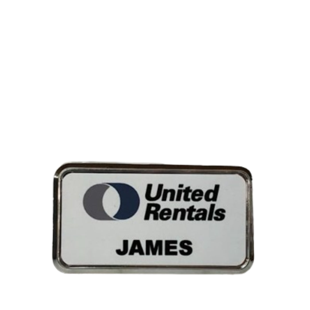 Rectangle Custom Name Badge with Rounded Frame