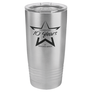 Polar Camel 20 oz. Vacuum Insulated Ringneck Tumbler with Clear Lid