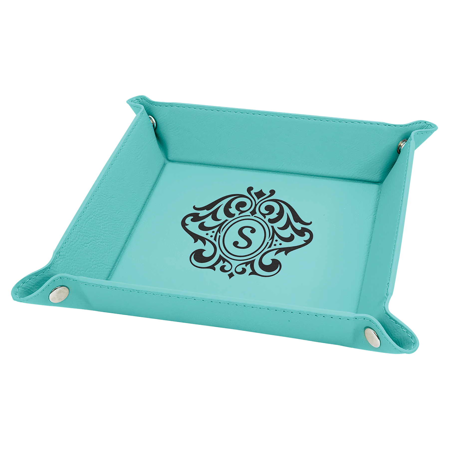 Laserable Leatherette Travel Tray